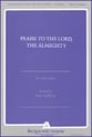 Praise to the Lord the Almighty TTBB choral sheet music cover